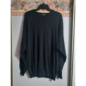Raffi XL Blue Italy Athleisure Golf Lightweight Occasion Knit Pullover Sweater